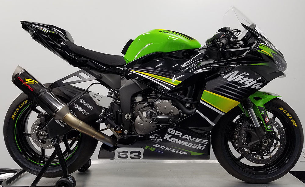 Kawasaki WORKS2 ZX-6R Carbon Full Exhaust System