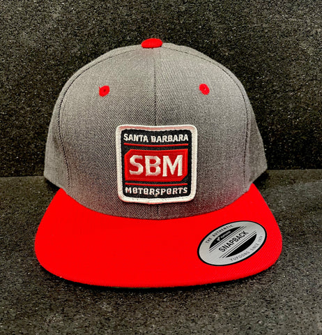 SBM - Grey/Red Shop Patch Snapback