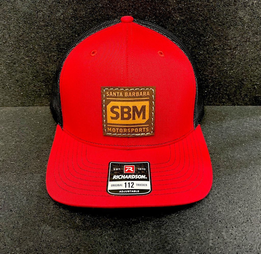 SBM - Leather Red/Black Trucker