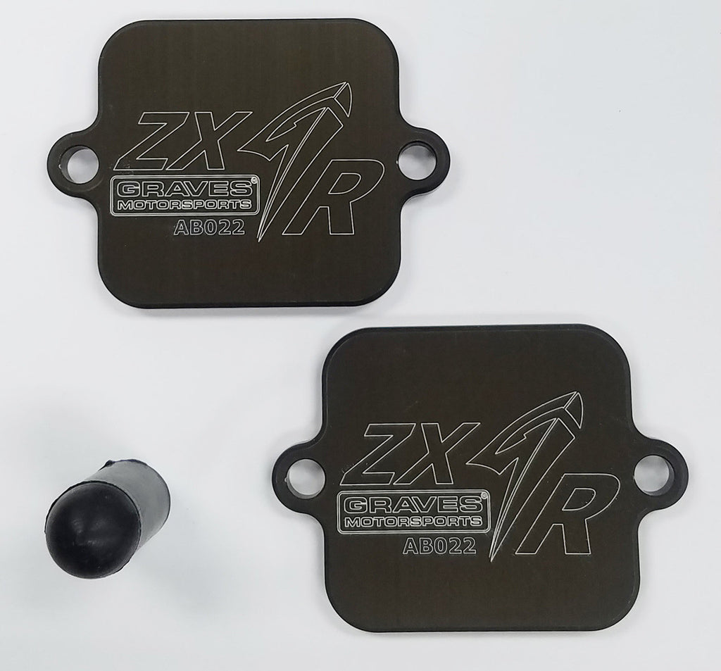 Kawasaki Ninja ZX6-R / ZX-10R Smog Block Off Plates
